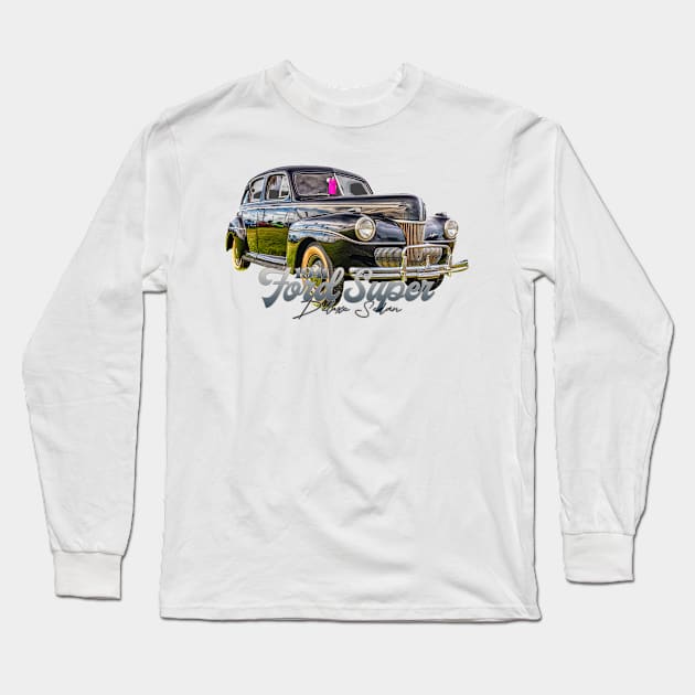 1941 Ford Super DeLuxe Sedan Long Sleeve T-Shirt by Gestalt Imagery